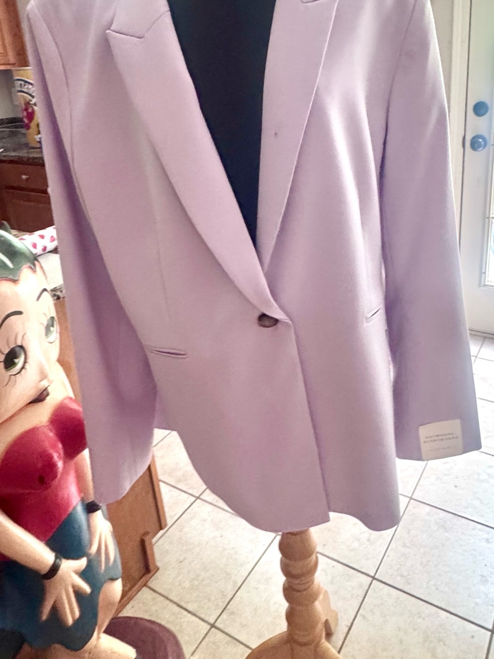 Elie Tahari Lavender Single-Button Blazer